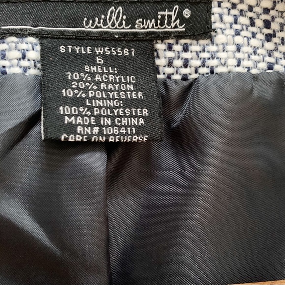 Multicolored Ruffle Blazer Size 6 - Picture 6 of 6